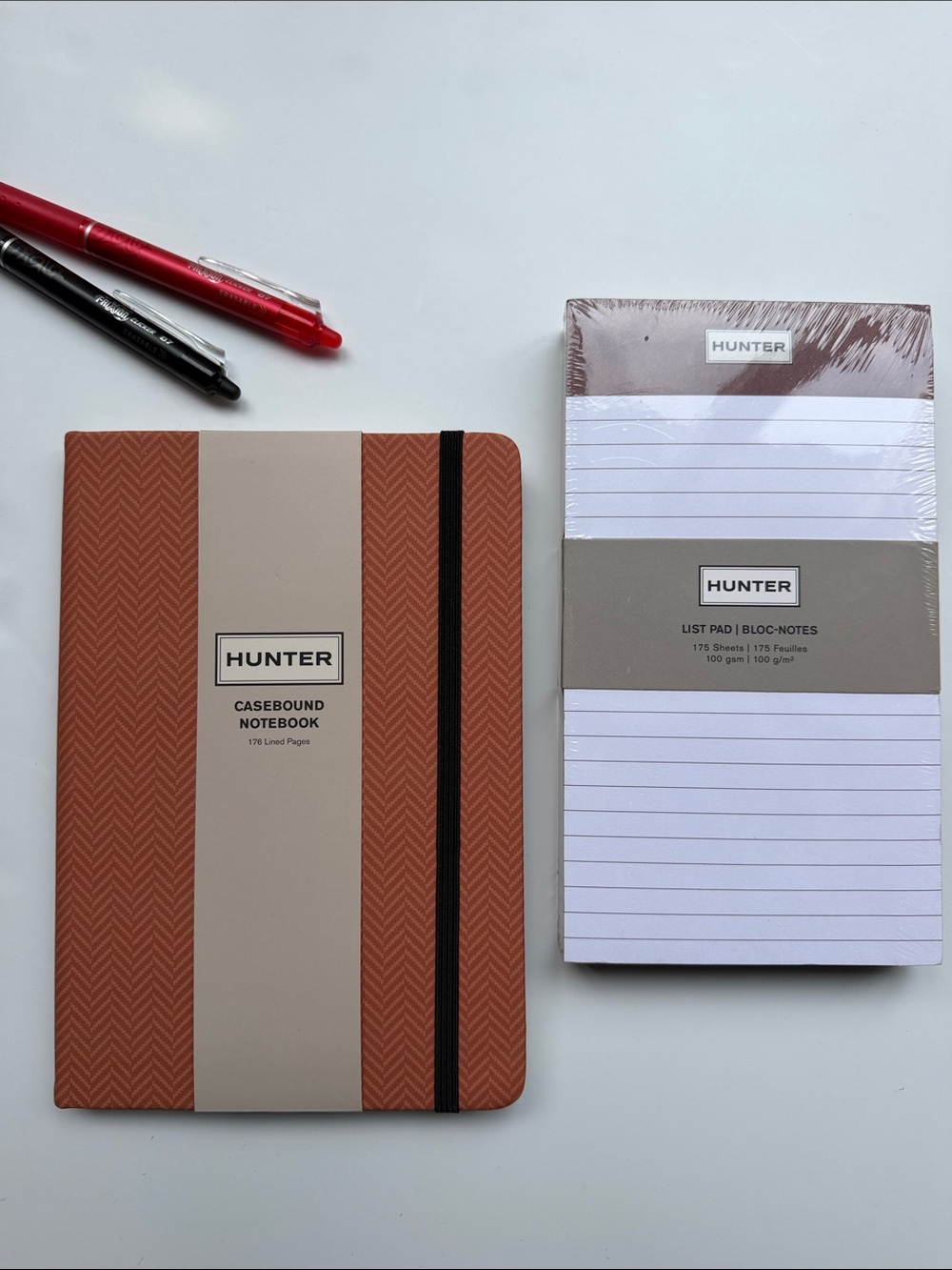 Hunter Casebound Notebook & List Pad Set